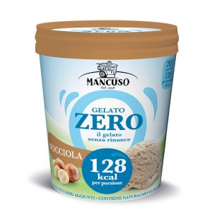 Mancuso Gelati - Gelato Zero - barattolo di gelato al gusto nocciola