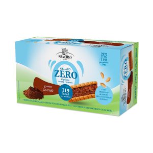 Mancuso Gelati - Gelato Zero - biscotto al farro senza zuccheri aggiunti farcito con gelato al gusto cacao - monoporzione
