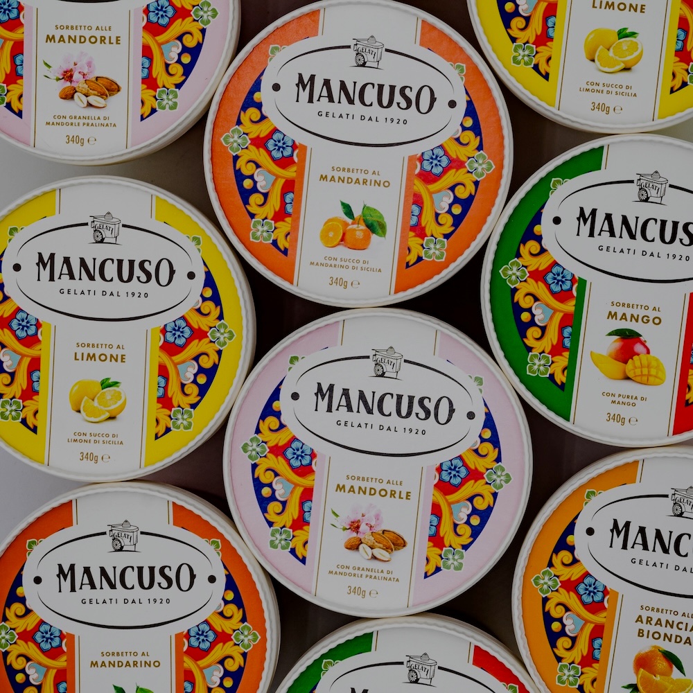 Mancuso Gelati - sorbetti siciliani morbidi e freschi, senza latte e senza conservanti